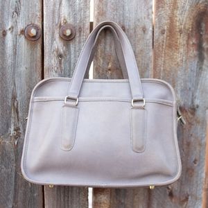 Vintage Coach Skinny Flight Bag - Rare Color Grey